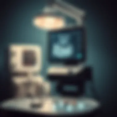 Visualization of ultrasound equipment in a clinical setting