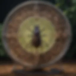 Detailed view of an ambrosia beetle trap showcasing its intricate design