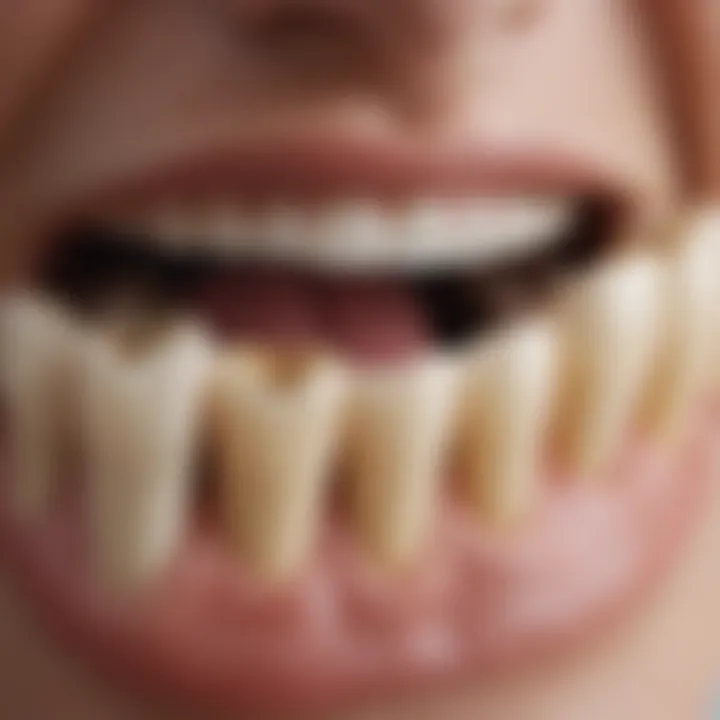 Diagram showing factors influencing bone density in teeth