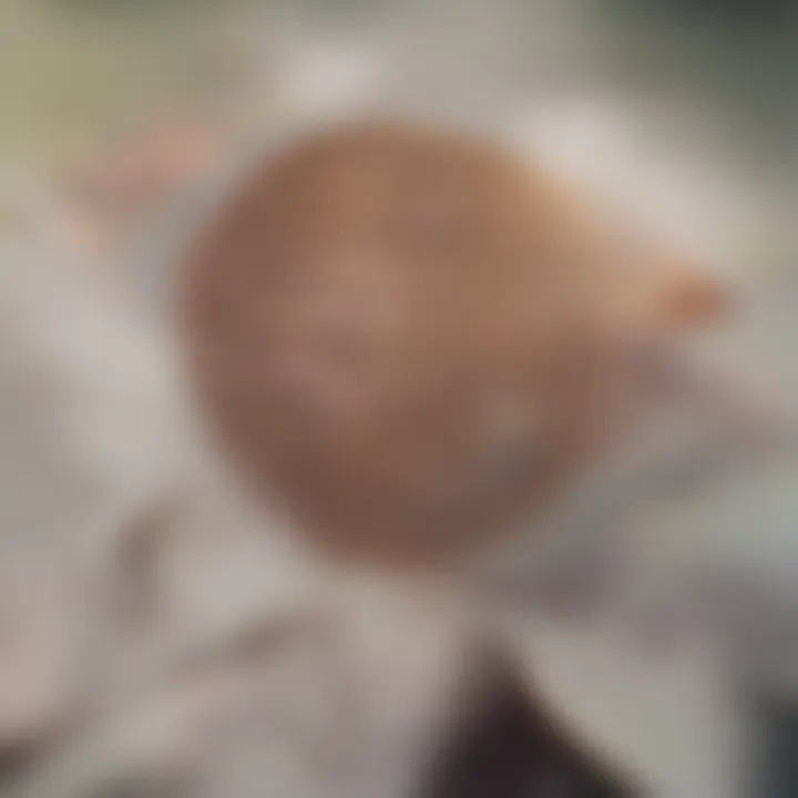 Candida yeast in a microscopic view