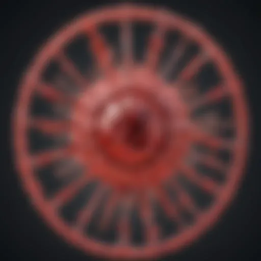 Illustration of the HIV virus structure and its components