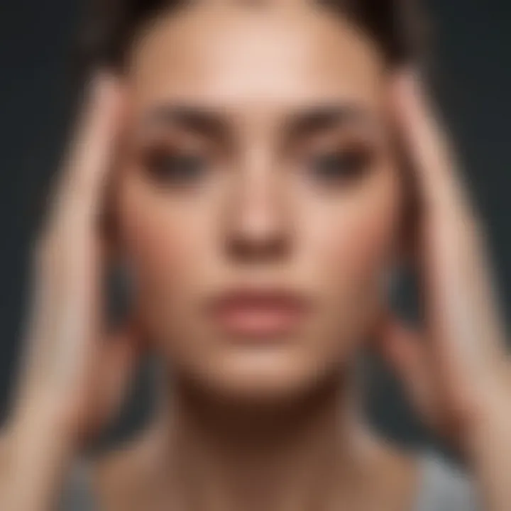 Chart illustrating treatment options for cluster headaches