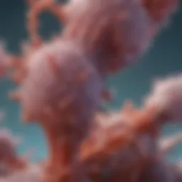 Representation of degenerated urothelial cells under microscopic analysis