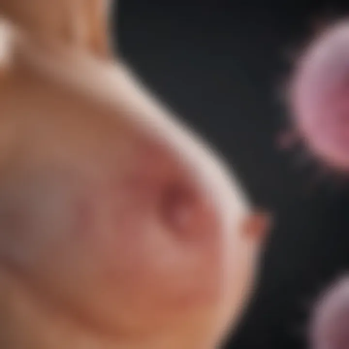 Chart showing the correlation between breast density and cancer risk