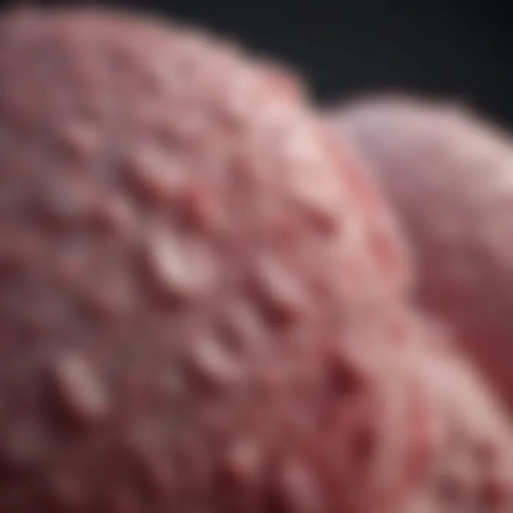 Illustration depicting the composition of dense breast tissue