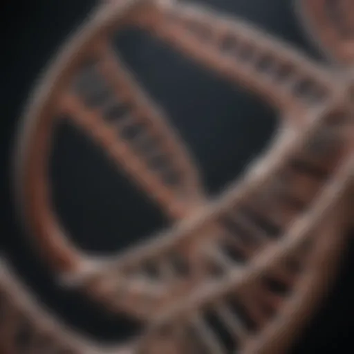 Illustration depicting the double helix structure of DNA