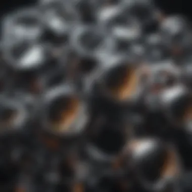 Molecular Interaction of Molybdenum in Engine Oil Molybdenum atoms interacting with engine oil molecules
