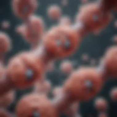 Genetic Mutations and Cellular Impact Illustration of genetic mutations affecting cellular structures