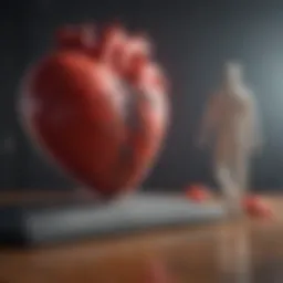 Illustration depicting various lifestyle factors affecting cardiovascular health
