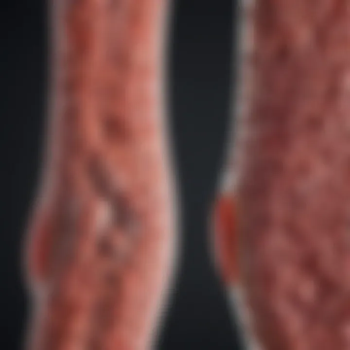 Visual representation of early detection's benefits in colon cancer