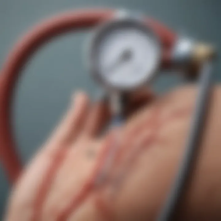 Illustration showing the physiological mechanisms regulating blood pressure