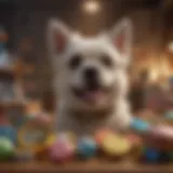 Various types of pet rewards displayed in a colorful arrangement.