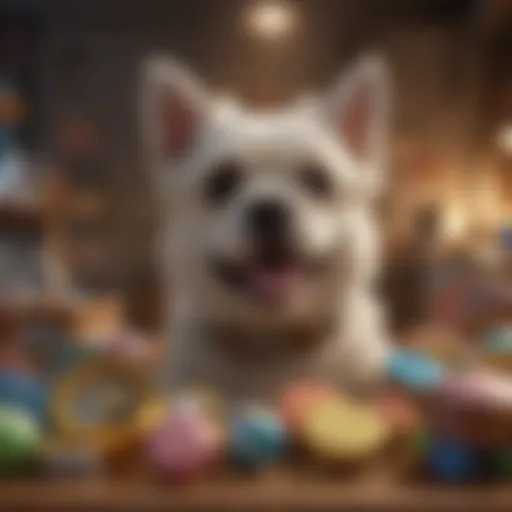 Various types of pet rewards displayed in a colorful arrangement.