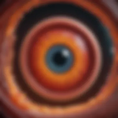Diagram illustrating the biological mechanisms involved in diabetic retinopathy