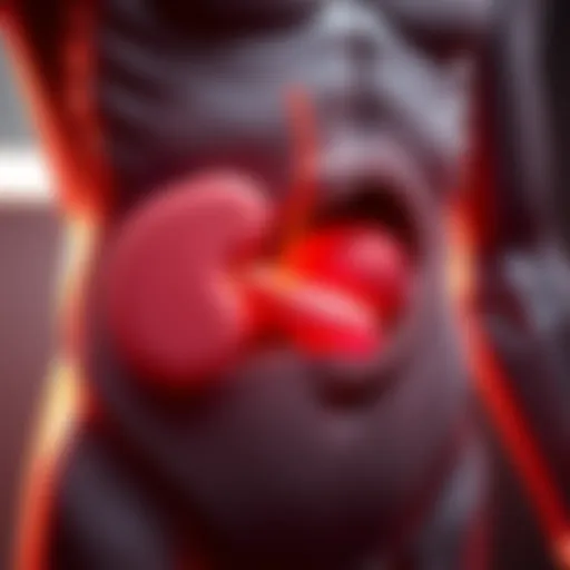 Anatomy of the Left Abdomen Illustration of left abdominal anatomy highlighting tenderness areas