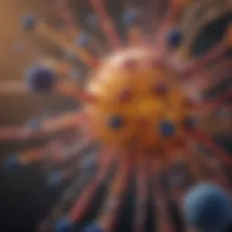 Diagram illustrating the components of the immune system
