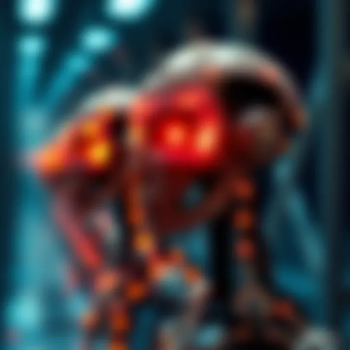 Illustration highlighting ethical considerations in AI