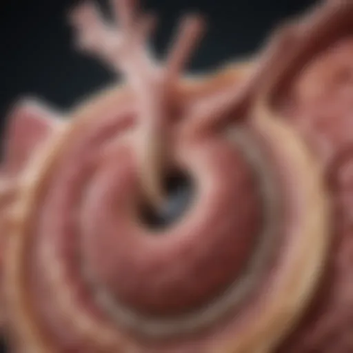 Anatomical illustration of the pancreas