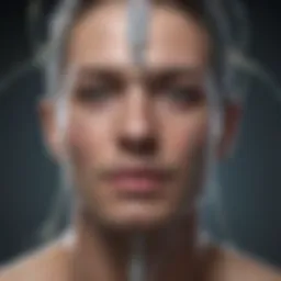 Representation of vagus nerve stimulation techniques for mental health.