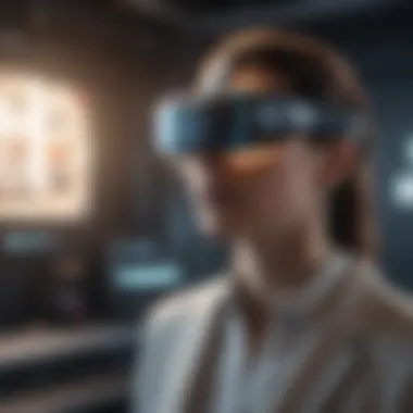 User Engagement in Virtual Space User interacting with virtual data models