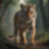 Majestic tiger in its natural habitat